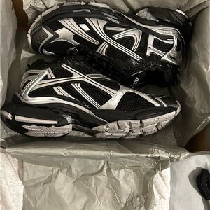 Balenciaga Black and Gray Athletic Shoes